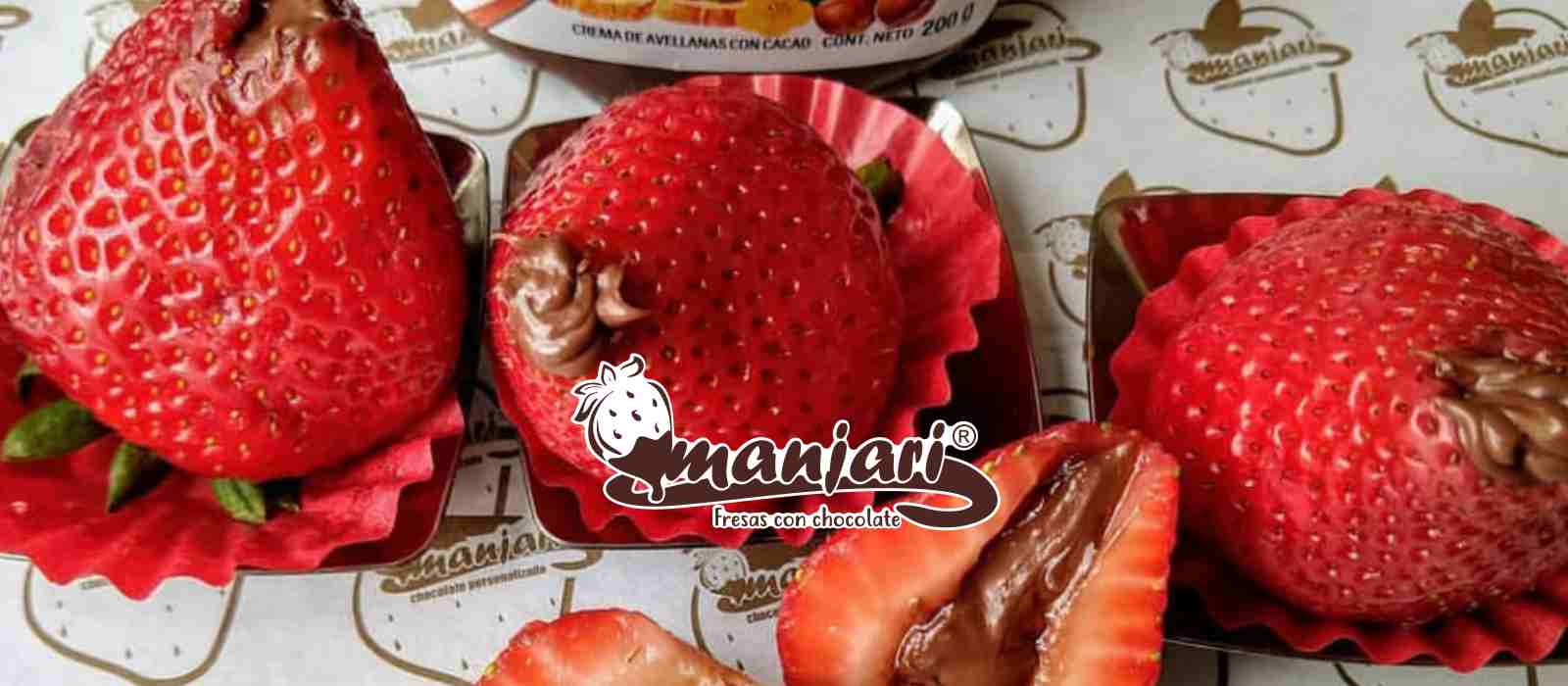 fresas con chocolate